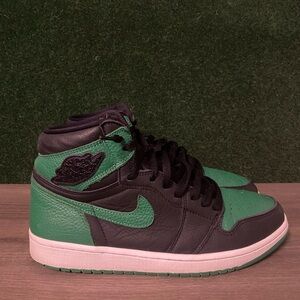 Jordan Green and Black Sneakers